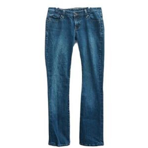 Seven7 Jeans Straight Leg Low Rise‎ Embroidered Pockets Size 28